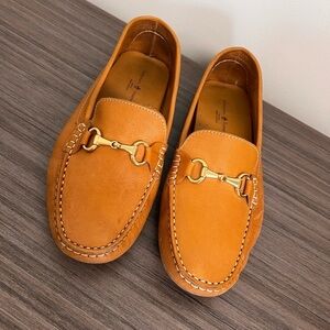 MERCANTI FIORENTINI Shoes Women’s 10 B Leather Slip On Loafers. Gold Horsebit